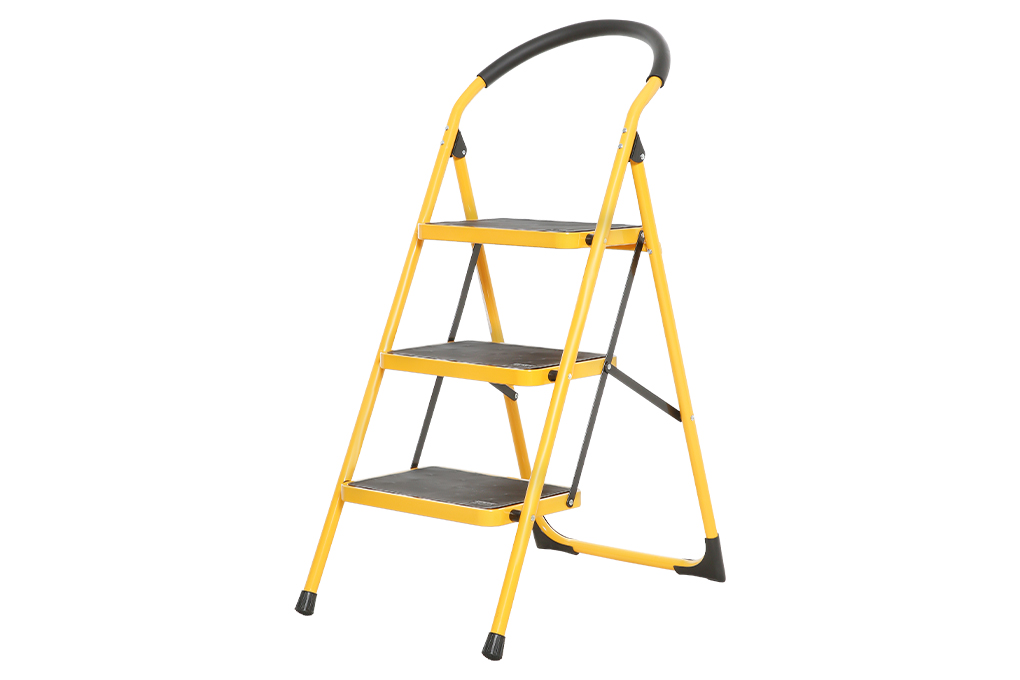Thang nhôm ghế 3 bậc Tolsen 62683 150 kg Màu Đen - Vàng