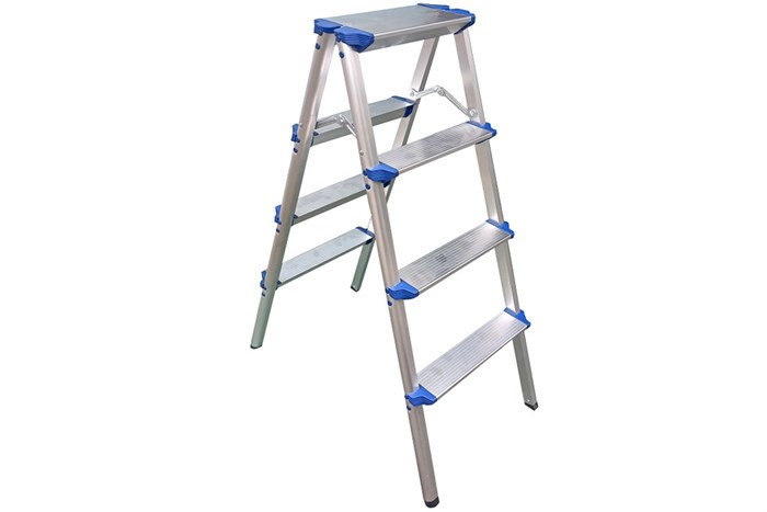 Thang nhôm gấp chữ A 4 x 2 bậc Advindeq ADL804 Màu Bạc