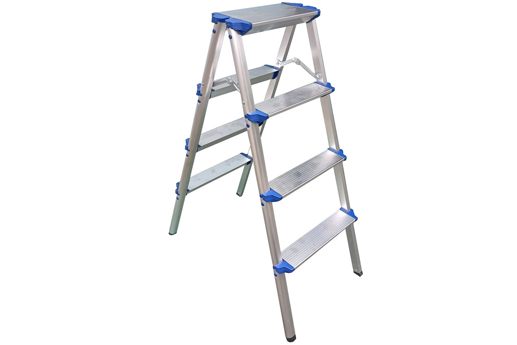 Thang nhôm gấp chữ A 4 x 2 bậc Advindeq ADL804 Màu Bạc
