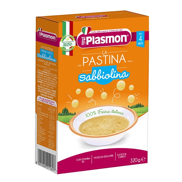 Mì ý ăn dặm bột mì Ý Plasmon Sabbiolina Pastina 320g dành cho bé từ 4 tháng - AVAKids.com