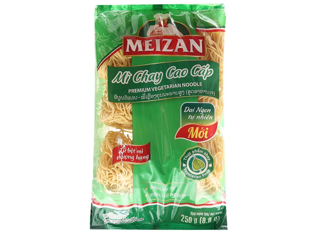 Mì chay cao cấp Meizan gói 250g 2