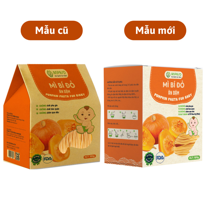 Mì ăn dặm hữu cơ bí đỏ Anpaso 120g (từ 7 tháng)-1