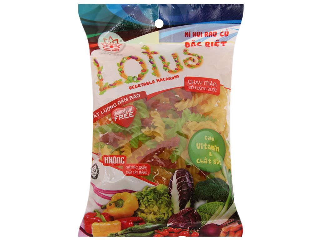 Nui rau củ xoắn Lotus gói 200g 1