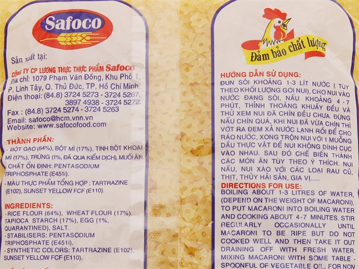 Nui Safoco gói 200g giá tốt tại Bách hóa XANH
