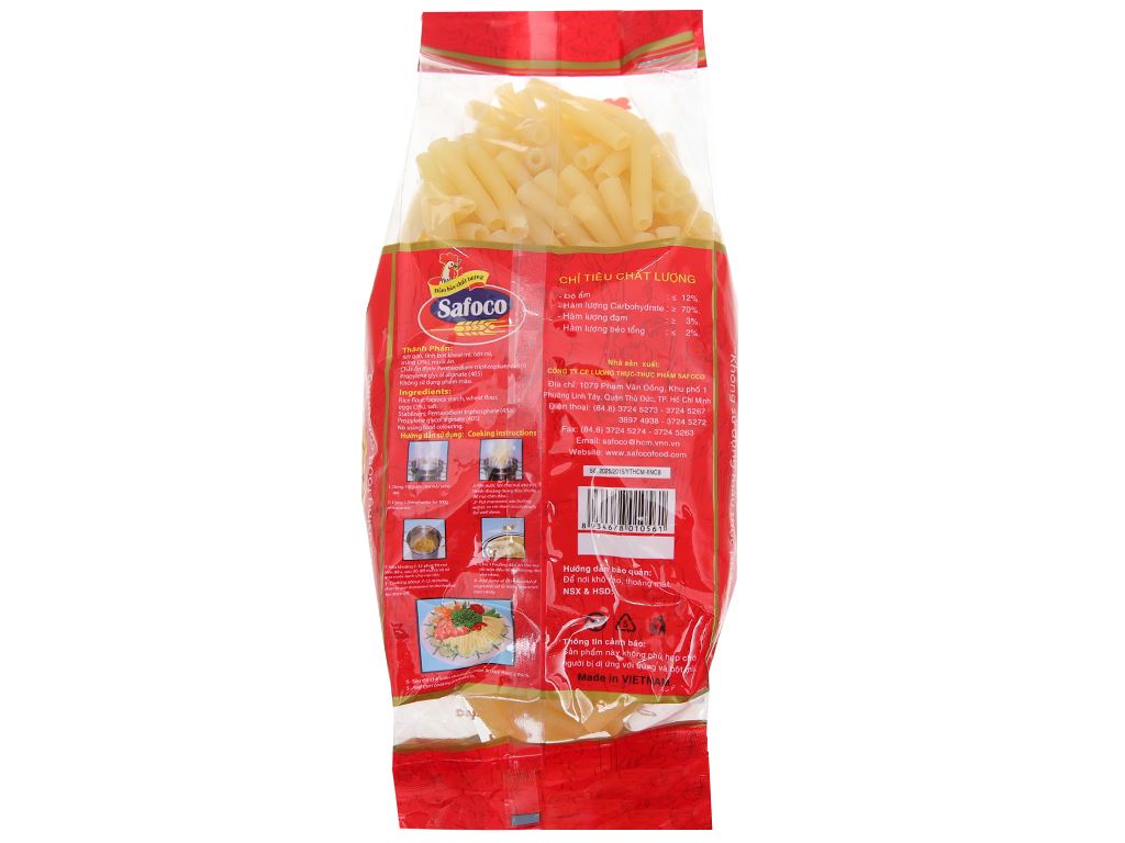 Nui ống lớn cao cấp Safoco gói 400g tại Bách hóa XANH