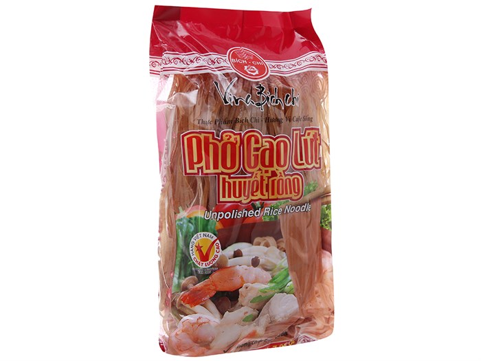 Phở khô gạo lứt huyết rồng: \