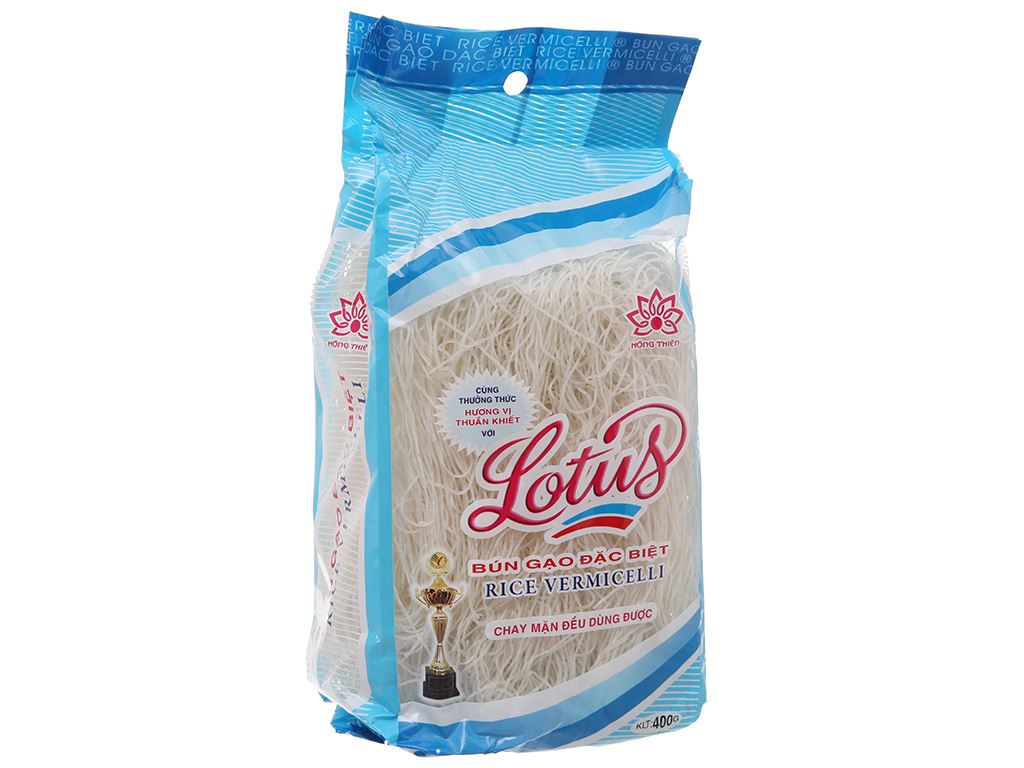 Bún gạo khô Lotus gói 400g 1