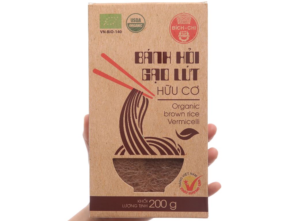 Bánh hỏi gạo lứt hữu cơ Bích Chi hộp 200g 4