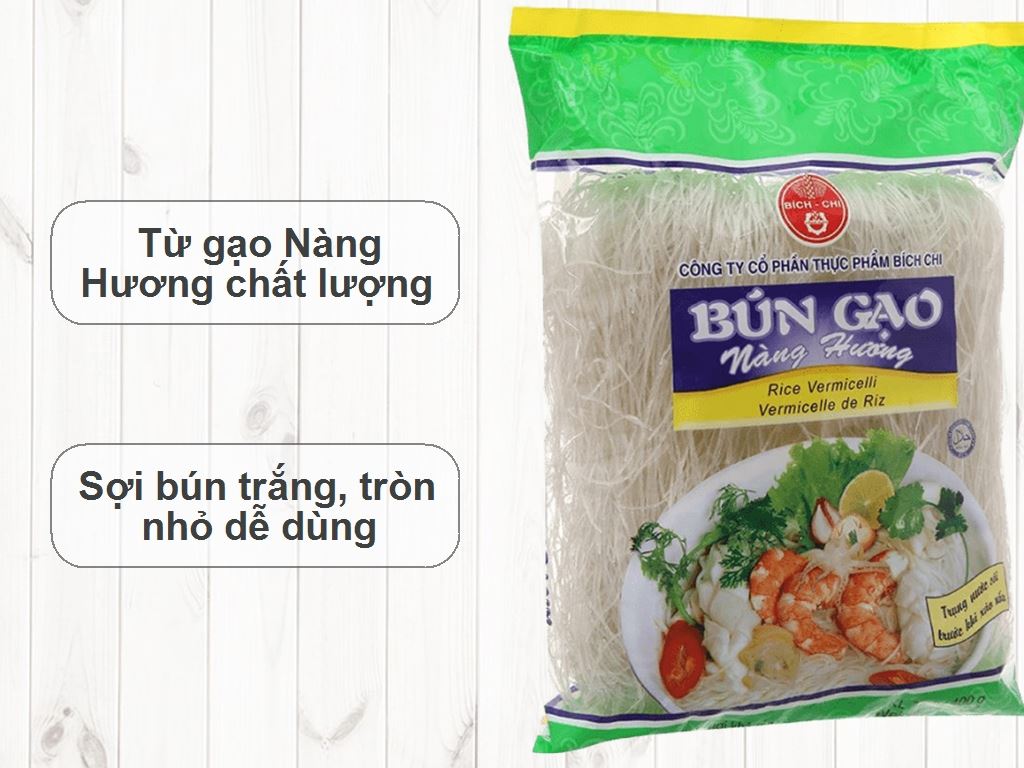 Bún gạo khô Nàng Hương Bích Chi gói 400g 2