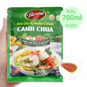Xốt gia vị hoàn chỉnh nấu canh chua Barona gói 80g
