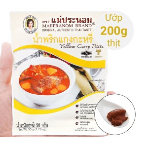 Gia vị cà ri vàng MaePranom gói 50g