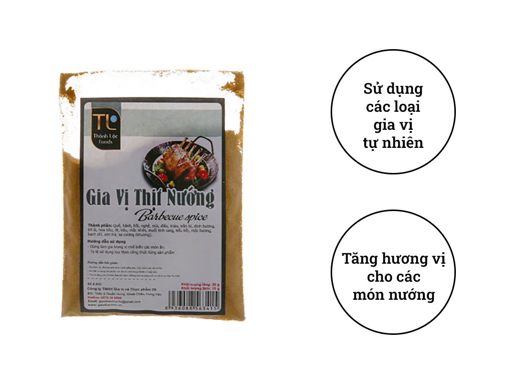 Gia vị thịt nướng Thành Lộc gói 20g 2