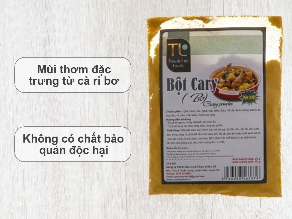 Bột cà ri bơ Thành Lộc gói 20g 2
