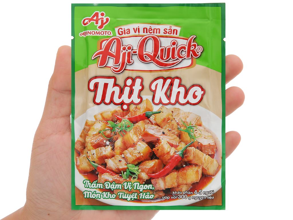 Gia vị nêm sẵn thịt kho Aji-Quick gói 31g 5