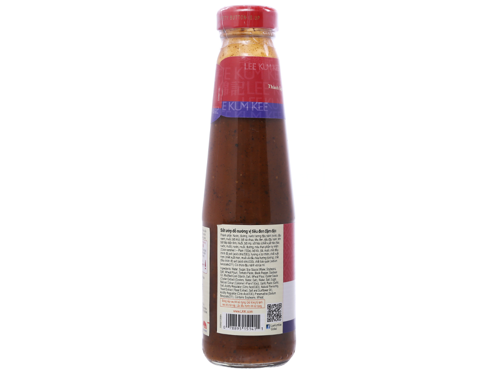 Sốt ướp đồ nướng vị tiêu đen đậm đặc Lee Kum Kee chai 235g 3