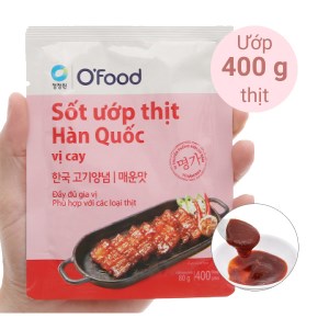 Sốt ướp thịt Hàn Quốc vị cay O'food gói 80g