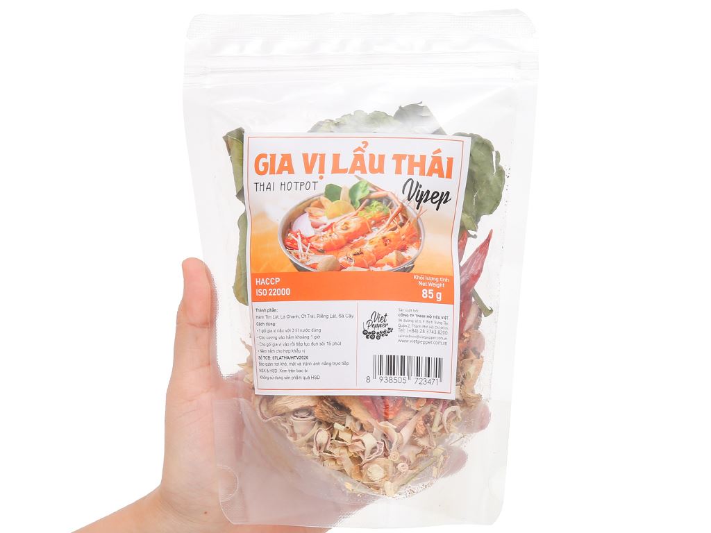 Gia vị lẩu Thái Vipep gói 85g 5