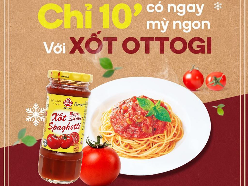 Tự làm sốt spaghetti ottogi ngon hơn ngoài hàng