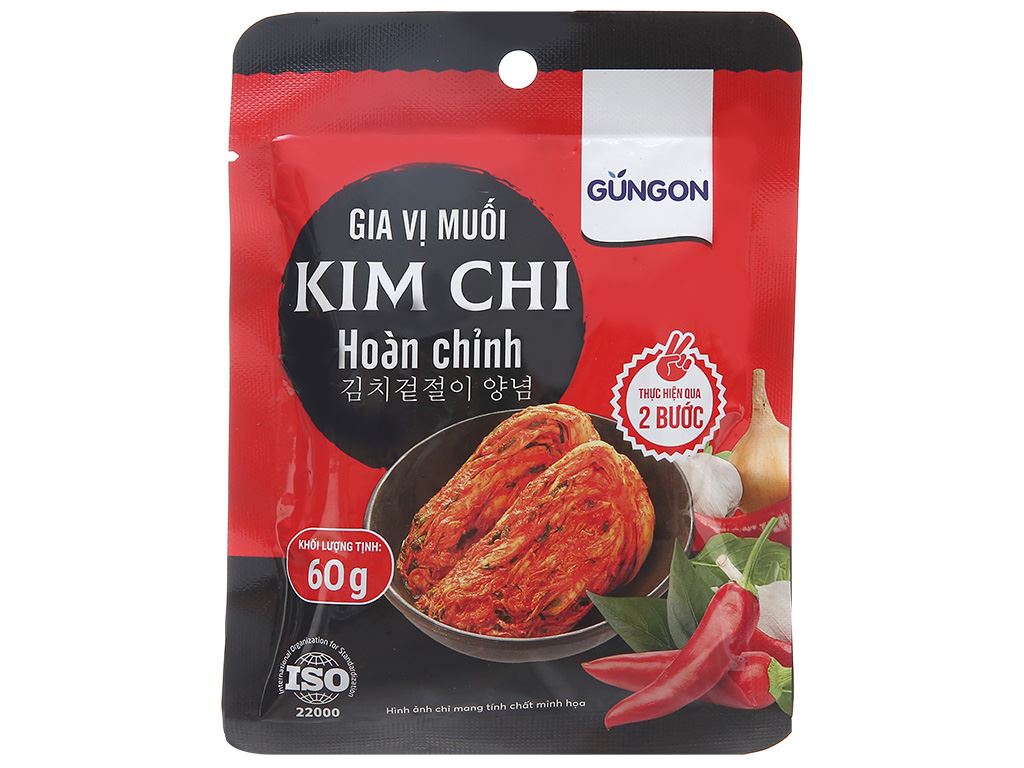 Gia vị hoàn chỉnh muối kim chi Gungon 60g tại Bách hoá XANH