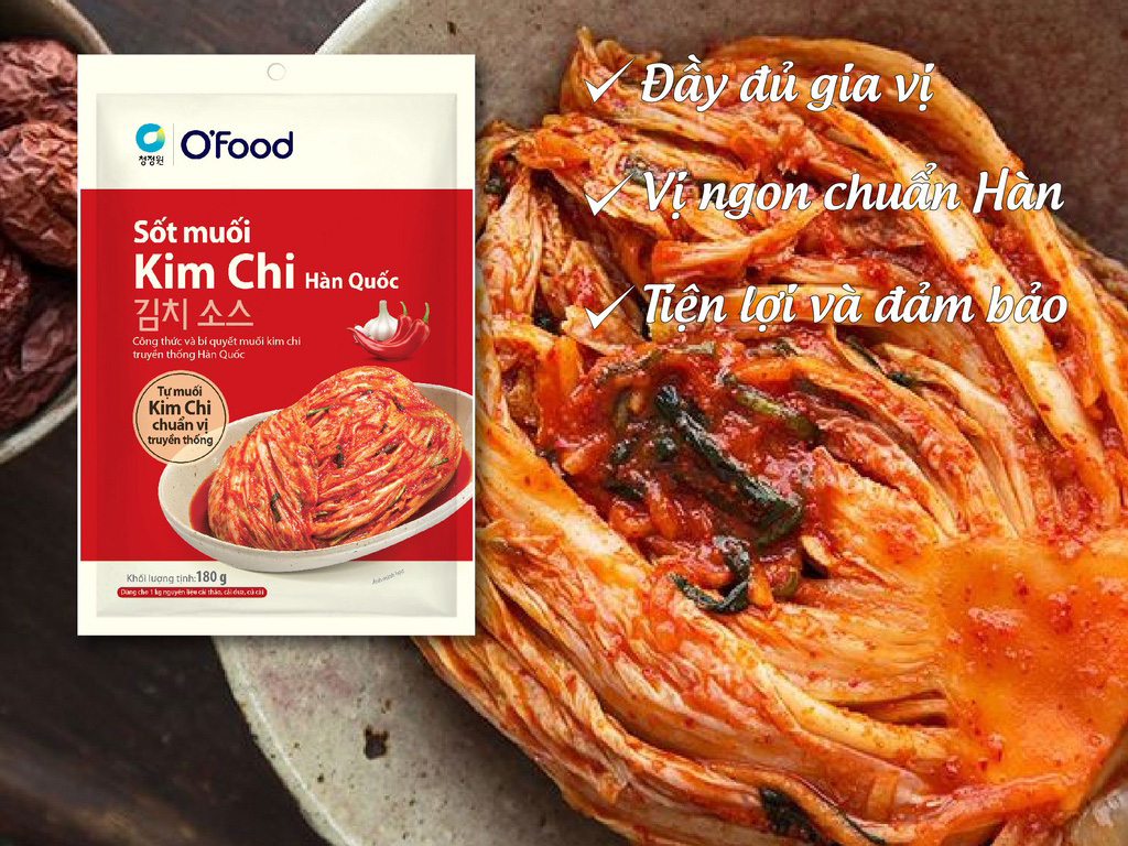 Tại sao nên sử dụng sốt kim chi Hàn Quốc O\'food?