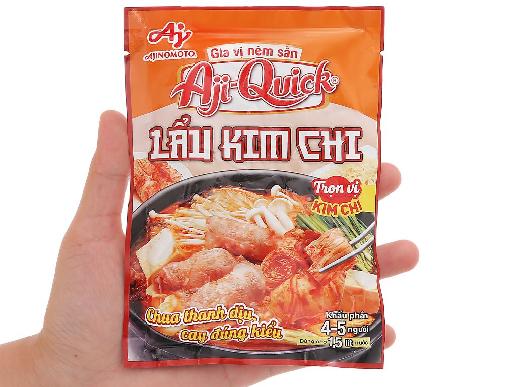 Gia vị nêm sẵn vị kim chi Aji-Quick gói 46g 5