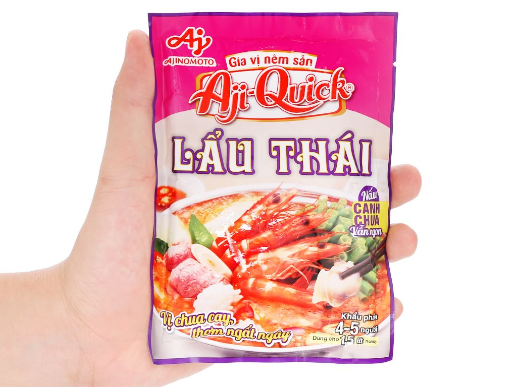 Gia vị nêm sẵn lẩu Thái Aji-Quick gói 55g 9