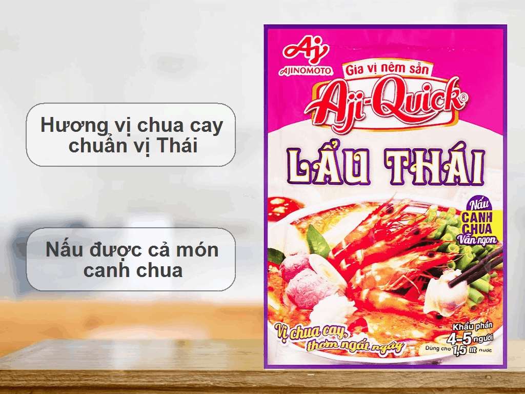 Gia vị nêm sẵn lẩu Thái Aji-Quick gói 55g 2