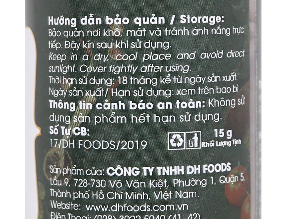 Hoa hồi Dh Food Natural hũ 15g 3