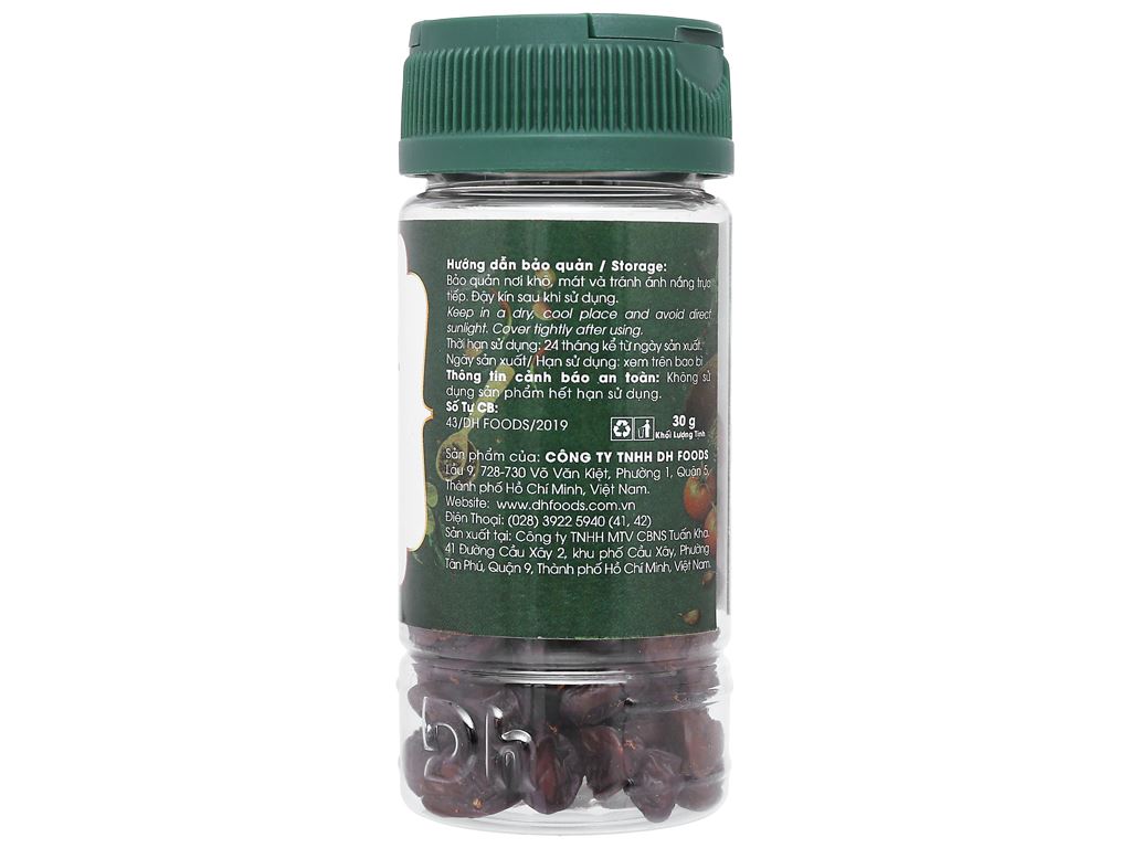 Hạt dổi Dh Food Natural hũ 30g 3