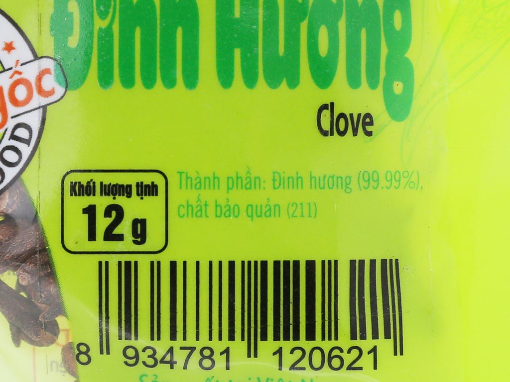 Đinh hương Ông Chà Và gói 12g 5