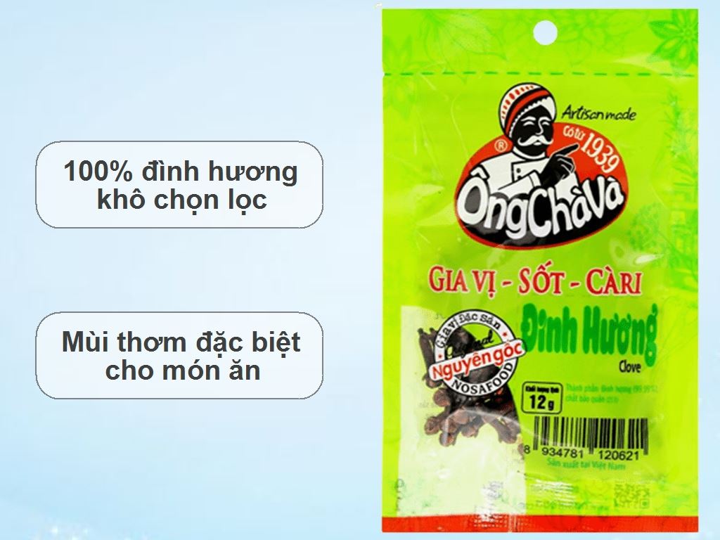 Đinh hương Ông Chà Và gói 12g 2
