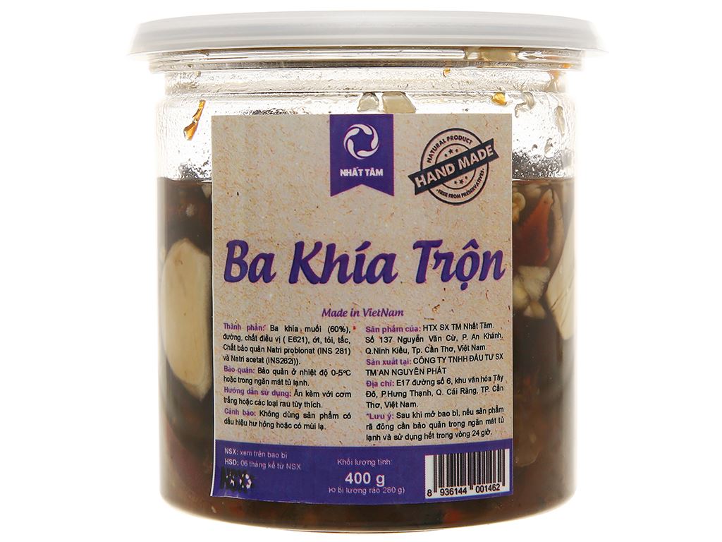 Ba khía muối Nhất Tâm hũ 400g giá tốt tại Bách hoá XANH
