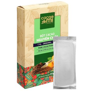 Bột ca cao nguyên chất CacaoMi Original hộp 217g