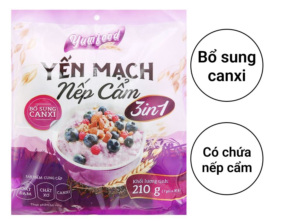 Yến Mạch Nếp Cẩm Có Tác Dụng Gì? Lợi Ích Sức Khỏe và Sắc Đẹp Từ Thiên Nhiên