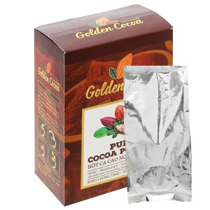 Bột ca cao nguyên chất Con chồn vàng Golden hộp 300g