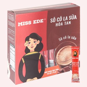 Socola sữa hòa tan Miss Ede hộp 240g (15 gói x 16g)