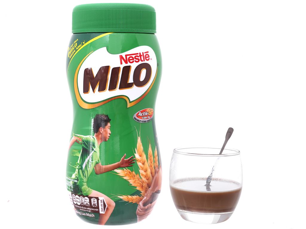 Bột thức uống lúa mạch Milo Active Go hũ 400g 4