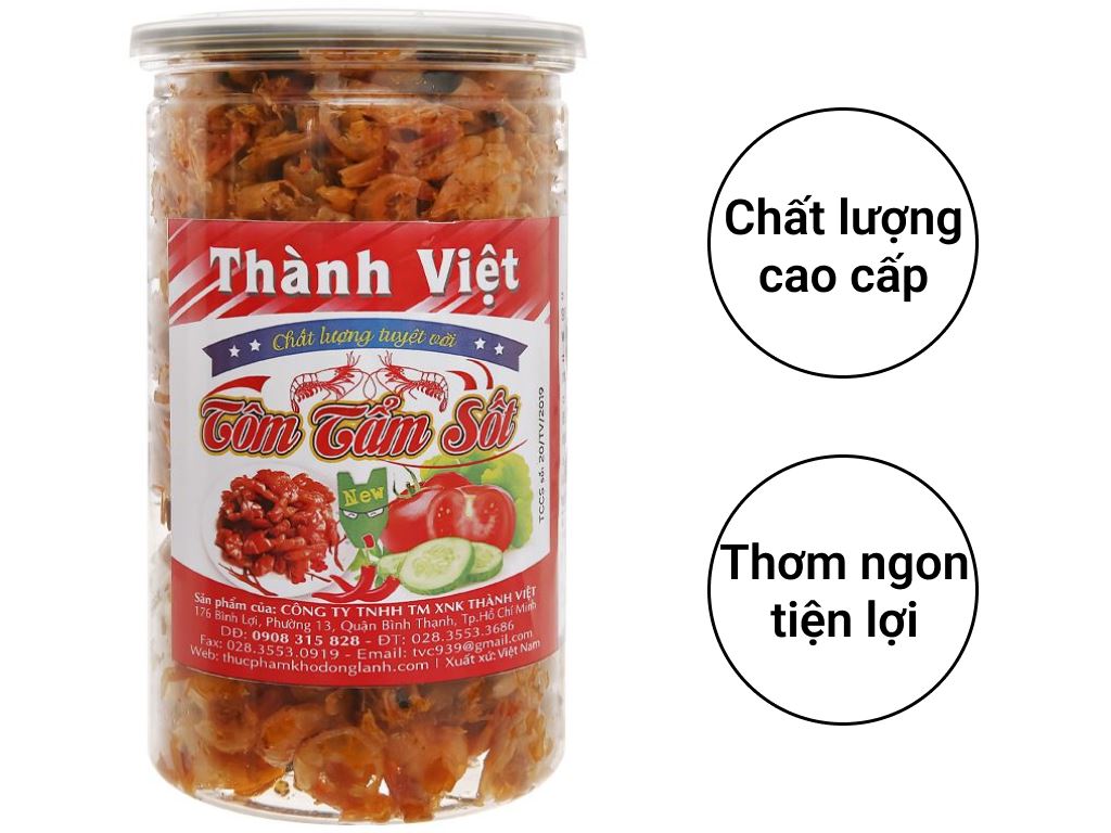 Tôm tẩm sốt Thành Việt hũ 240g 2