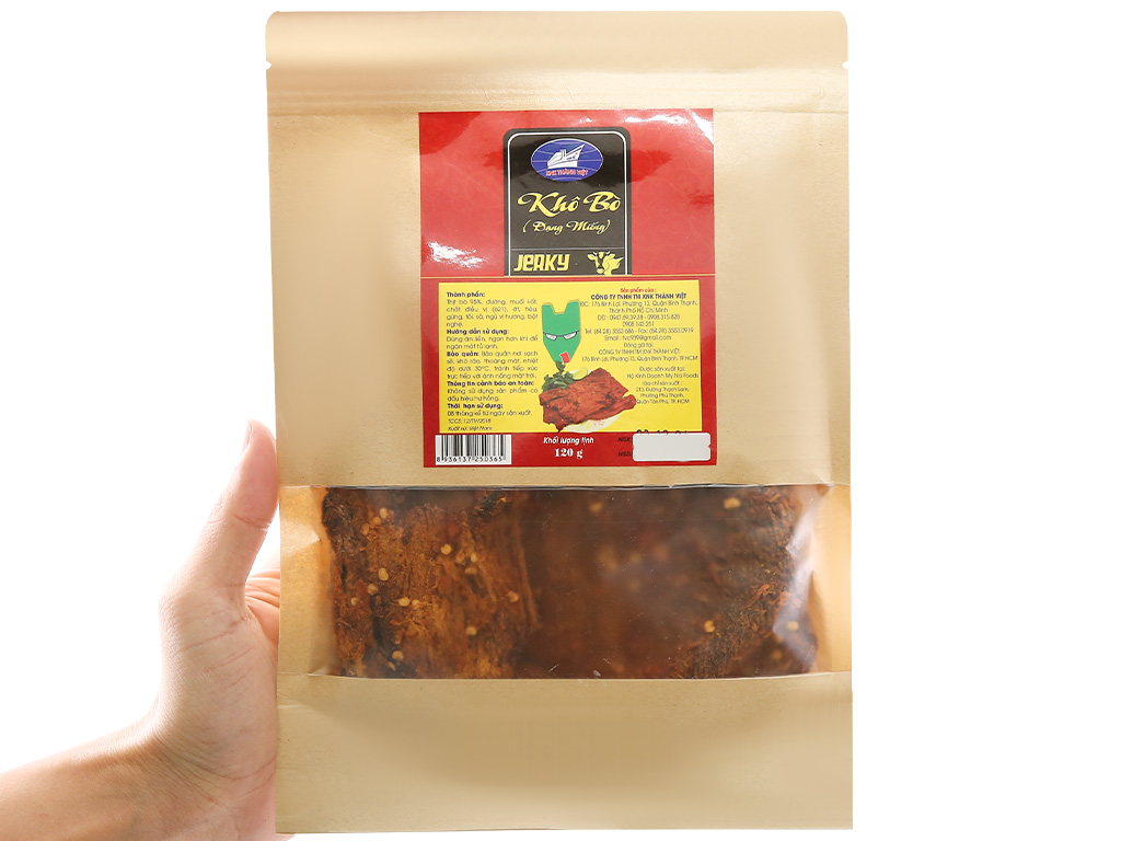Khô bò miếng Thành Việt gói 120g 4