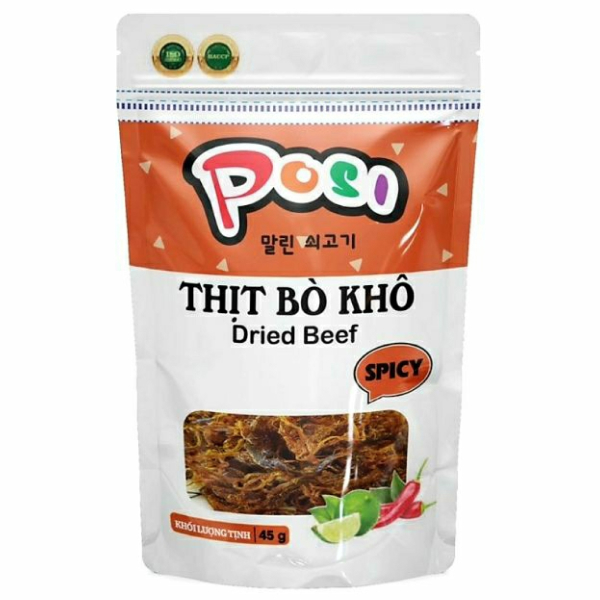Thịt bò khô Posi gói 45g