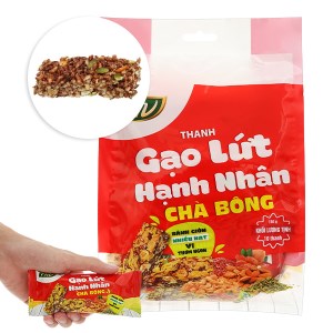 Thanh gạo lứt hạnh nhân chà bông FnV gói 150g