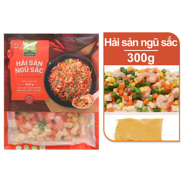 Hải sản ngũ sắc đông lạnh SG Food 300g