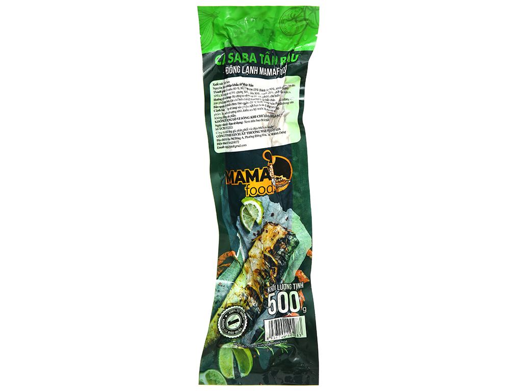 Cá saba tẩm rau Mama Food gói 500g 3