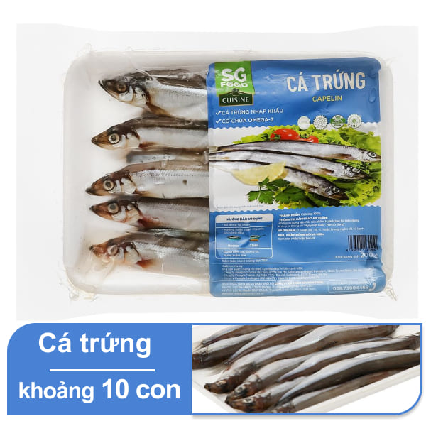 Cá trứng đông lạnh SG Food 200g