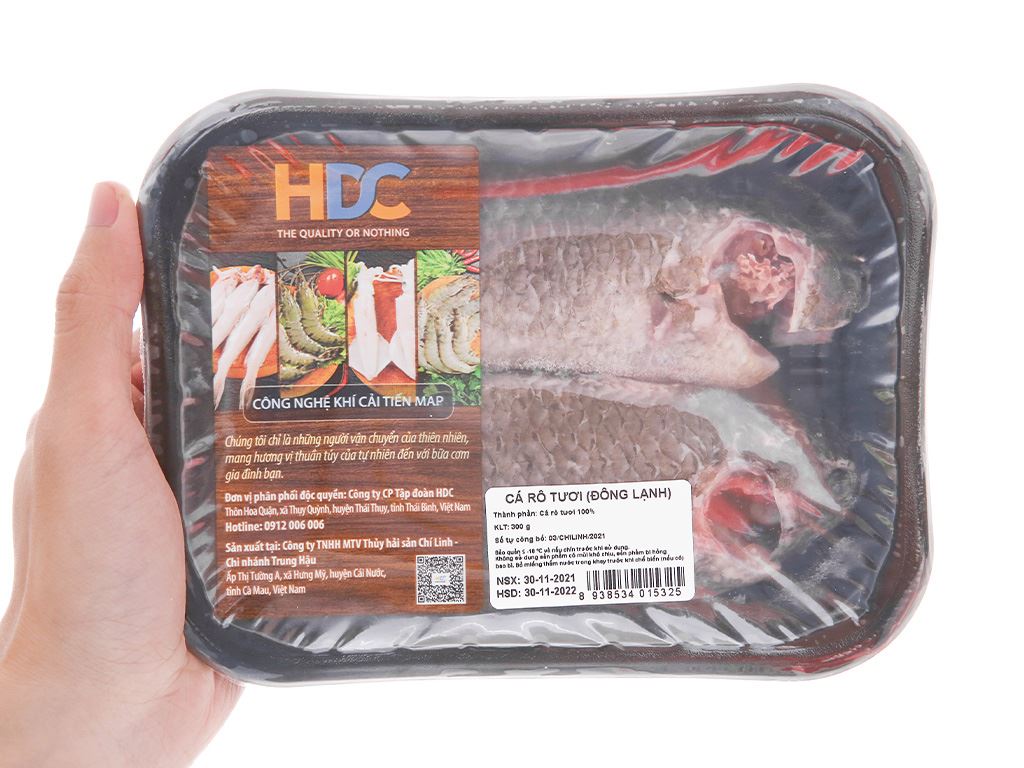Cá rô đông lạnh HDC khay 300g 6