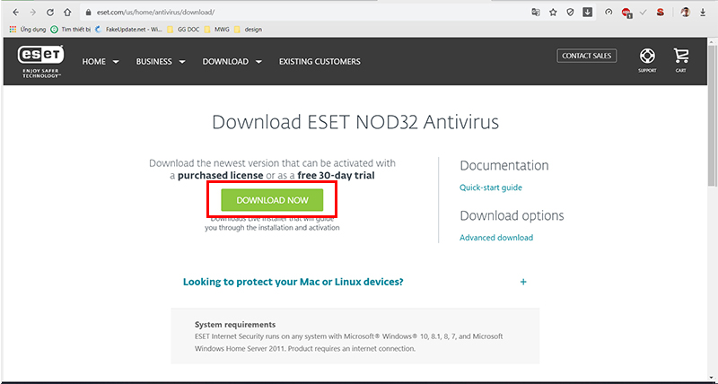ESET NOD32 Antivirus cho Windows - Tải phần mềm ESET NOD32 ESET NOD32 Antivirus cho Windows - Tải phần mềm ESET NOD32