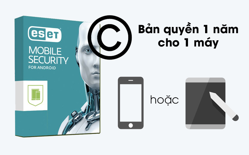 ESET Mobile Security - Android 1 PC/Năm bản quyền 1 năm cho 1 máy ESET Mobile Security - Android 1 PC/Năm bản quyền 1 năm cho 1 máy