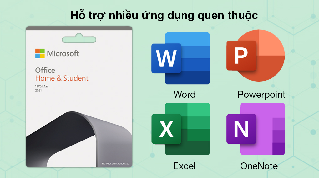 Office Home & Student 2021 For PC/Mac Vĩnh Viễn All Languages - Thực hiện tác vụ văn phòng tiện lợi nhờ tích hợp các ứng dụng Microsoft cần thiết