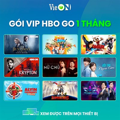 VieON VIP HBO Go 01 tháng chính hãng