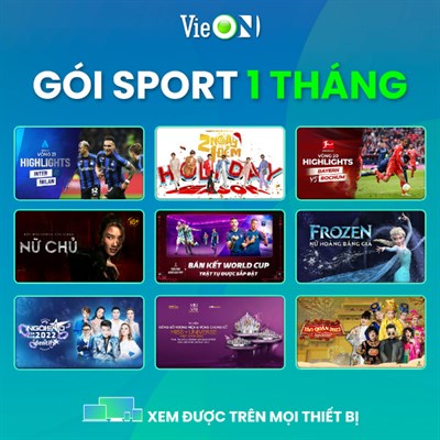 VieON Sport 01 tháng chính hãng